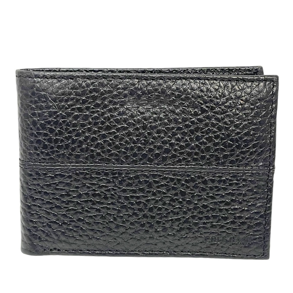 Cole Haan Men’s‎ Black Pebbled Leather Bifold Card Wallet